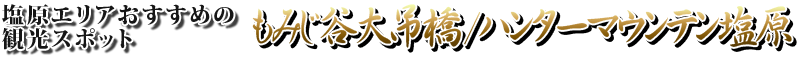 塩原エリアおすすめの観光スポット もみじ谷大吊橋/ハンターマウンテン塩原