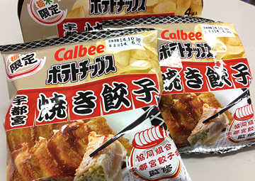 地域限定！ポテトチップス宇都宮焼き餃子味