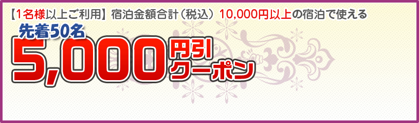 y1lȏゲpz hzviōj 10,000~ȏ̏hŎg5,000~N[|