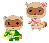 ゆたぽんグリーン、ゆたぽんピンク